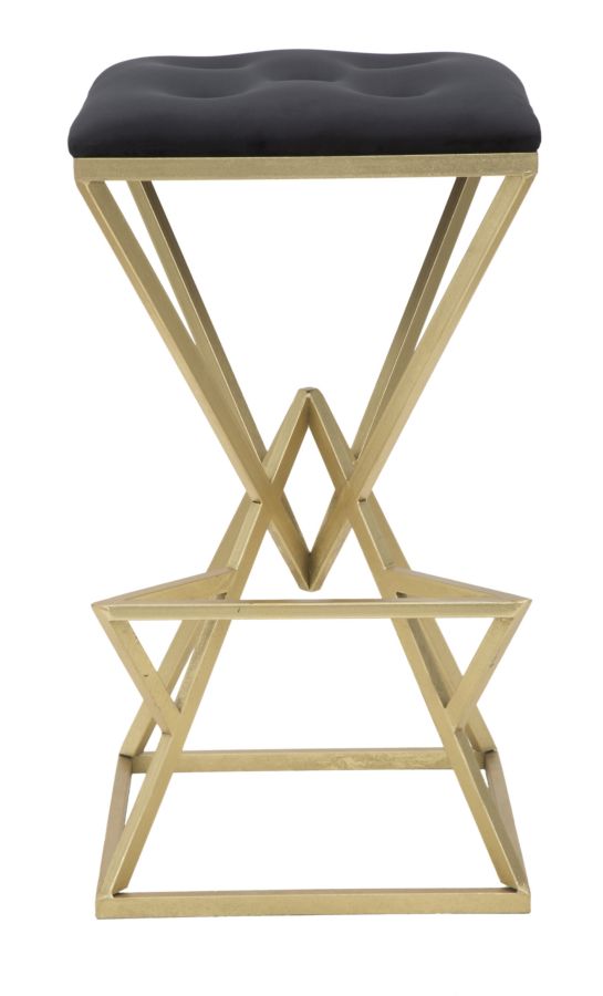 Banco de Bar GLAM – Dourado/Preto