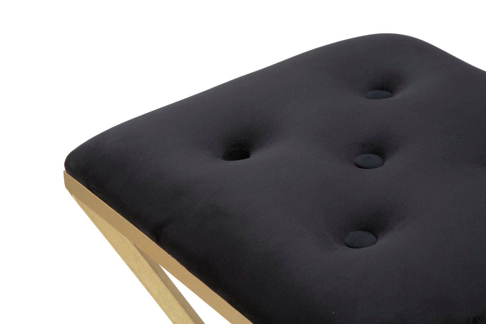 Banco de Bar GLAM – Dourado/Preto