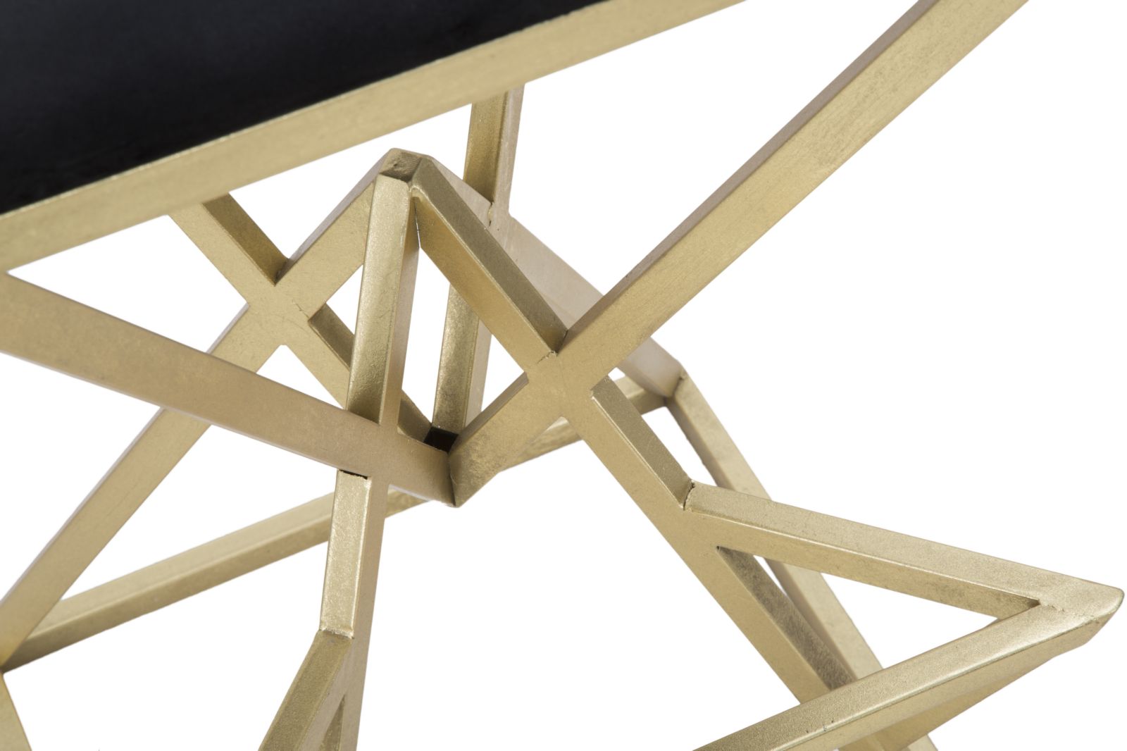 Banco de Bar GLAM – Dourado/Preto