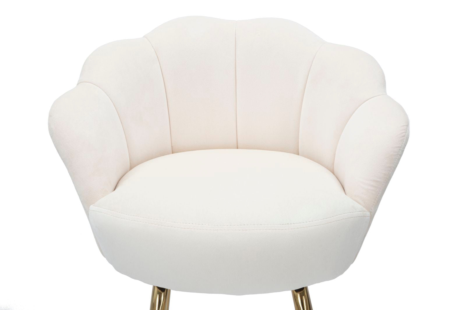 Banco de Bar GLAM – Creme e Dourado