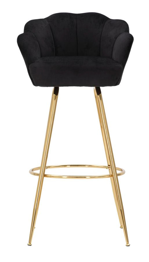 Banco de Bar GLAM – Preto e Dourado
