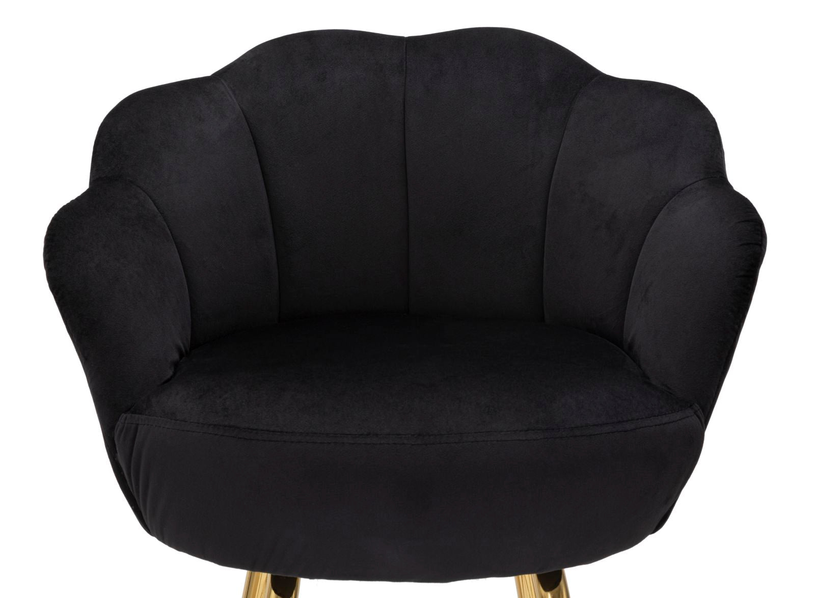 Banco de Bar GLAM – Preto e Dourado