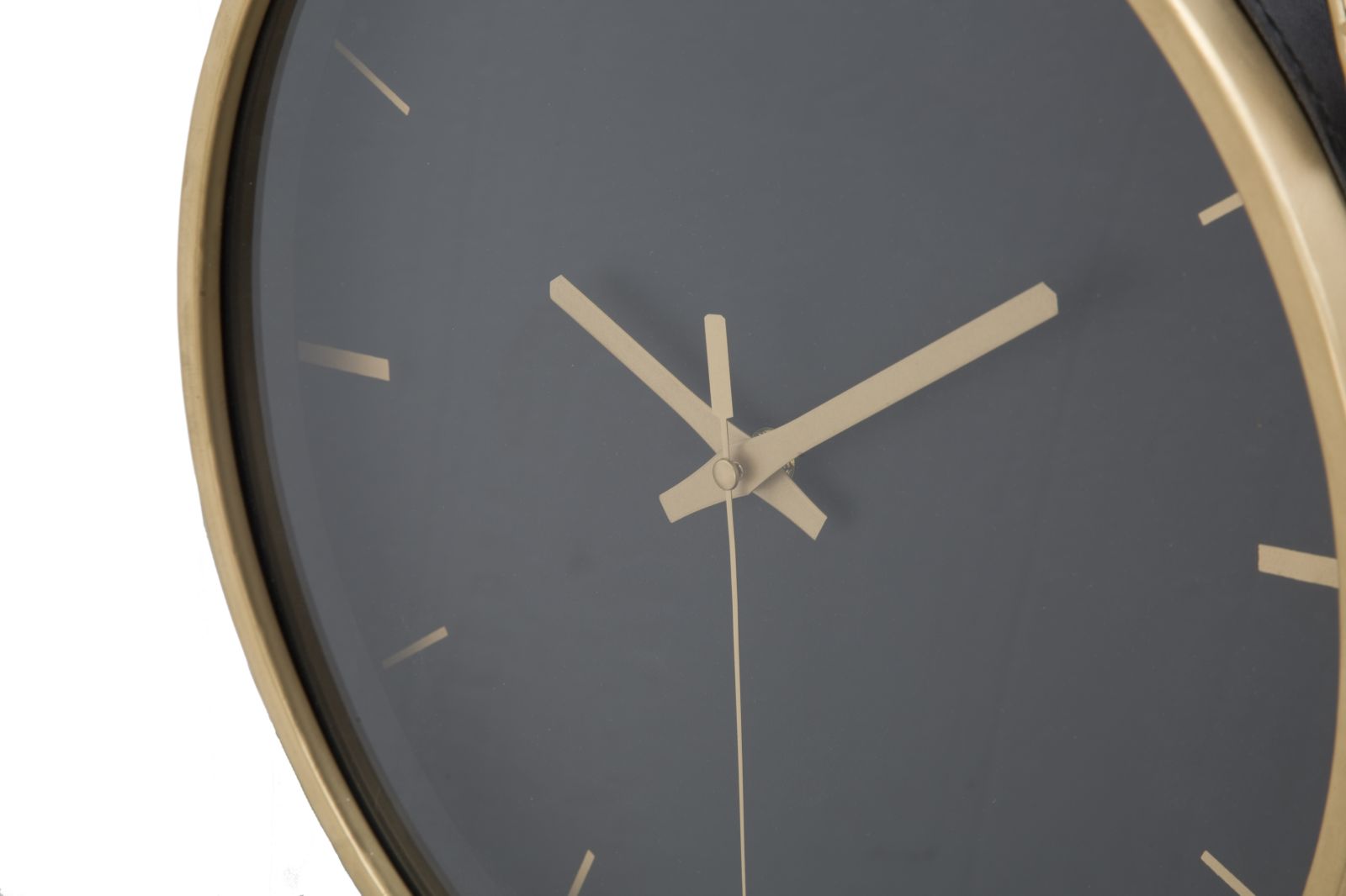 Relógio de Parede – Preto e Dourado – Ferro, MDF