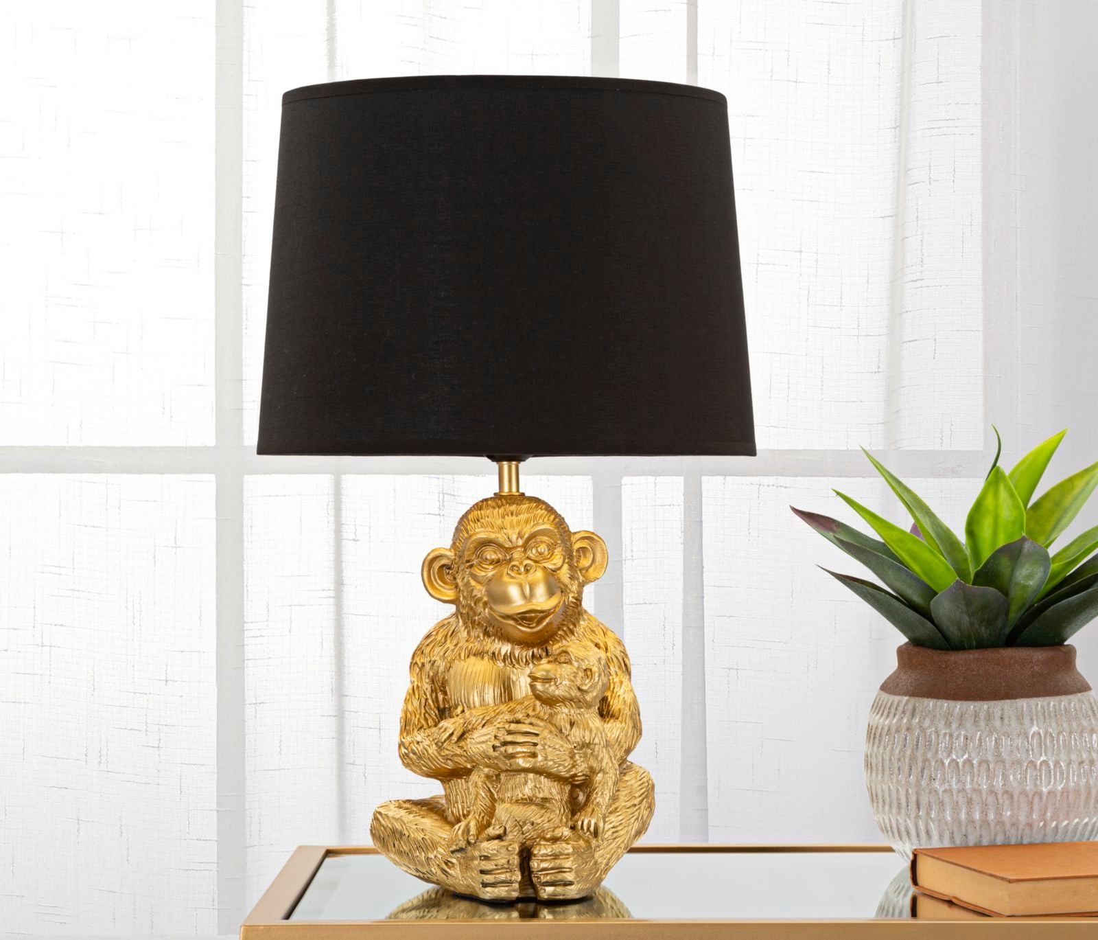 Candeeiro de Mesa GLAM – Dourado/Preto