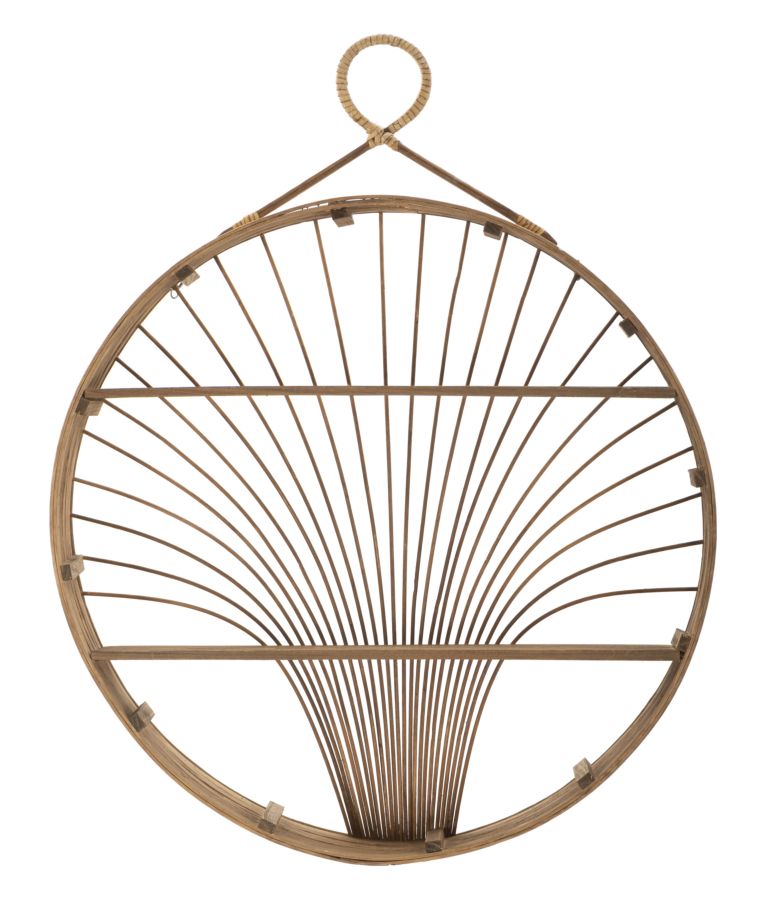 Prateleira de Parede Redonda BOHO CHICH – Castanha