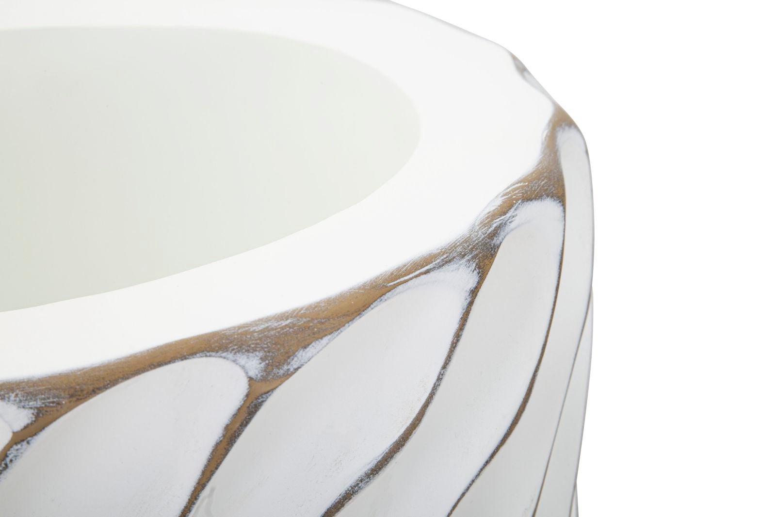 Vaso – Branco Lavado – Poliresina