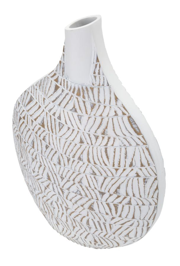 Vaso – Branco Lavado – Poliresina