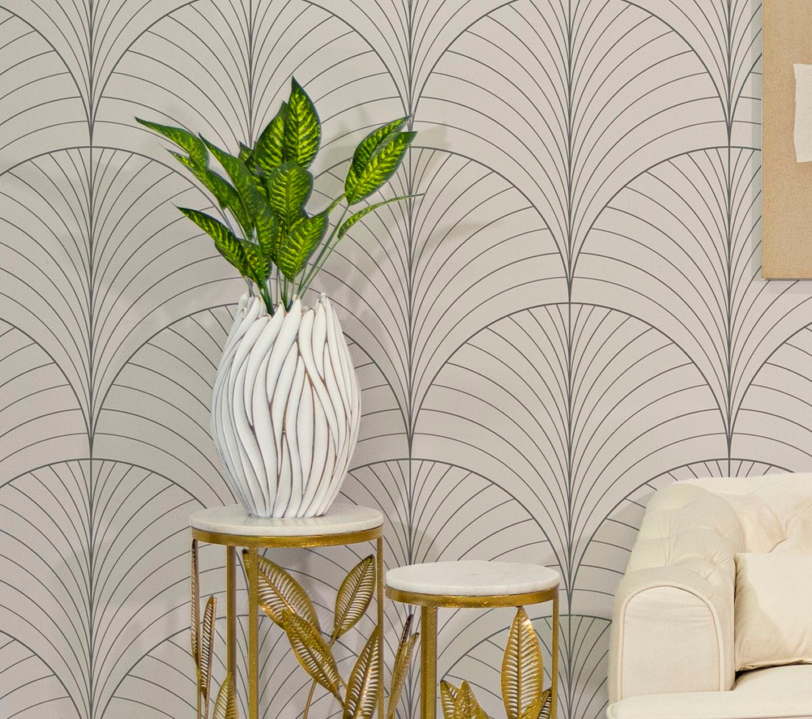 Vaso Oval – Branco – Poliresina