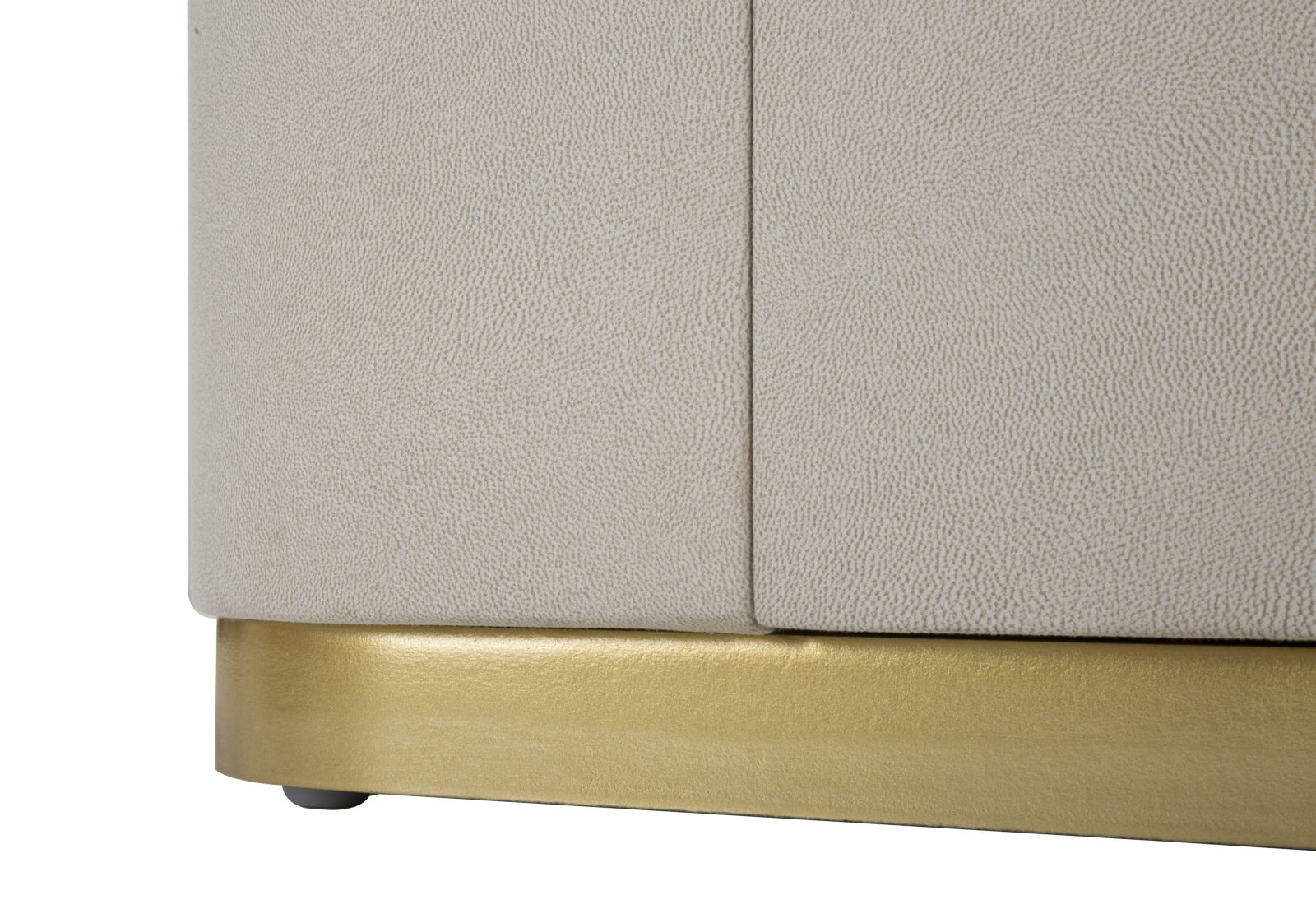 Mesa de Cabeceira GLAM – Creme e Dourado