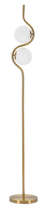 Candeeiro de Pé GLAM – Dourado e Branco