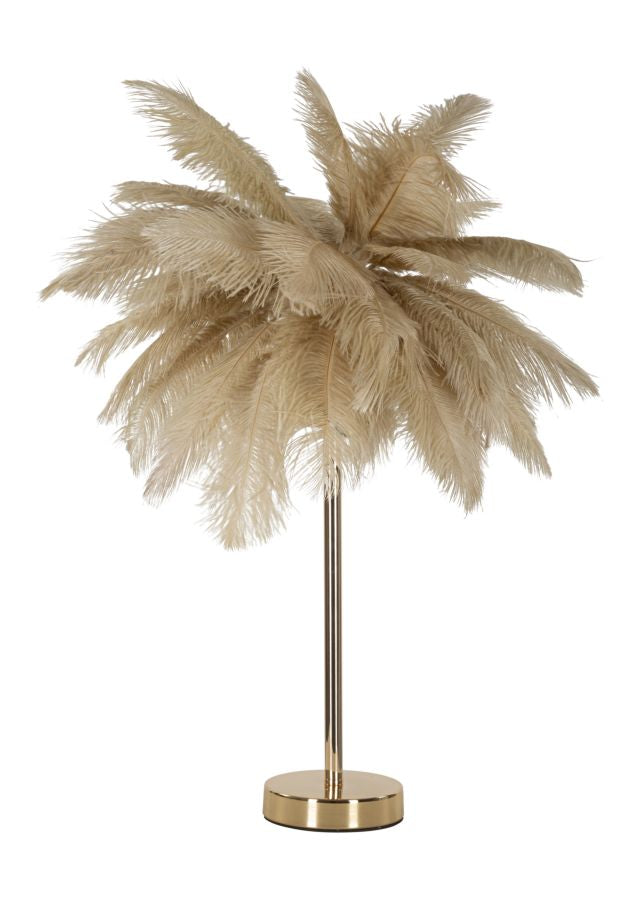 Candeeiro de Mesa GLAM – Dourado e Camelo