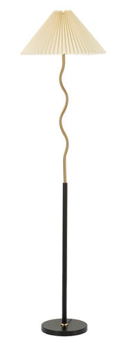Candeeiro de Pé GLAM – Preto e Dourado