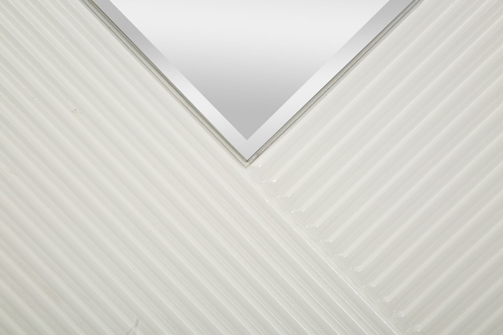 Espelho de Parede Redondo – Branco e Dourado – MDF, Metal