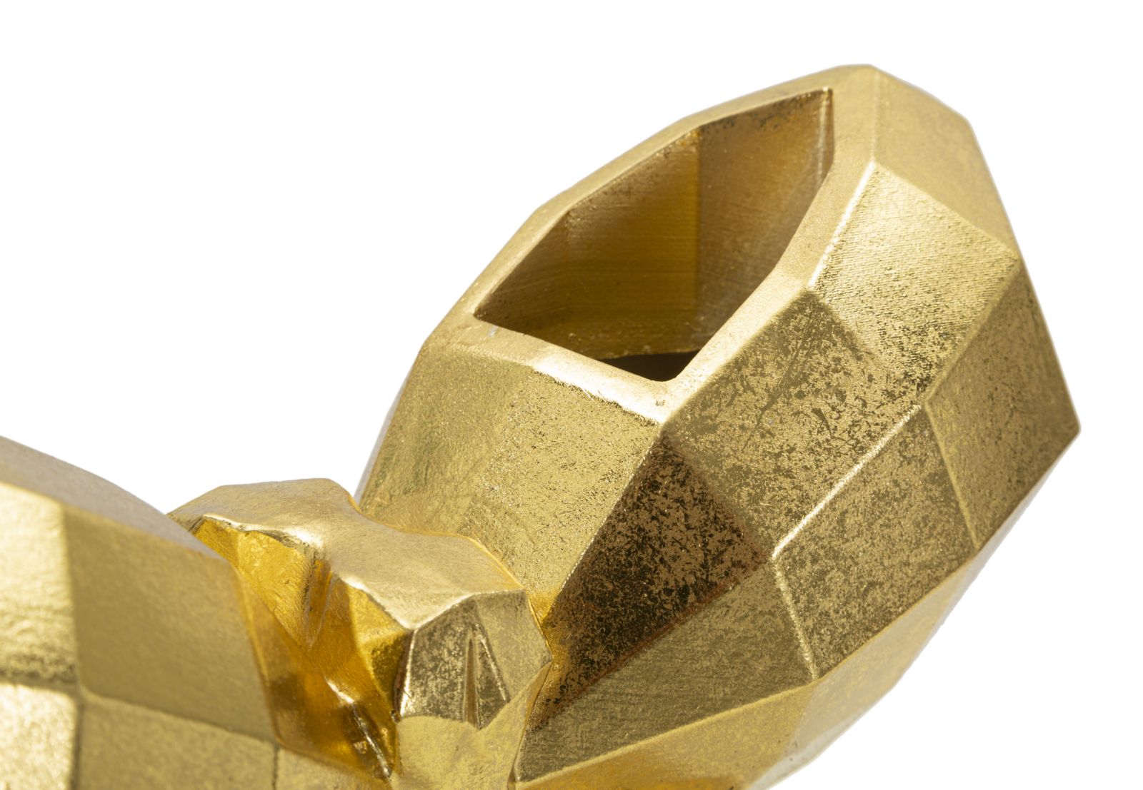 Vaso decorativo – Dourado – Resina