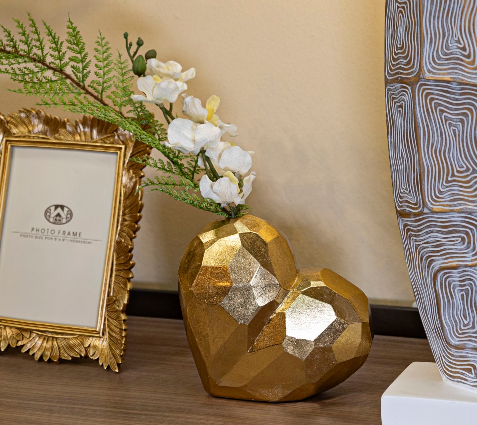 Vaso em Poliresina – Dourado