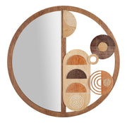 Espelho de Parede Redondo – Multicolor – MDF