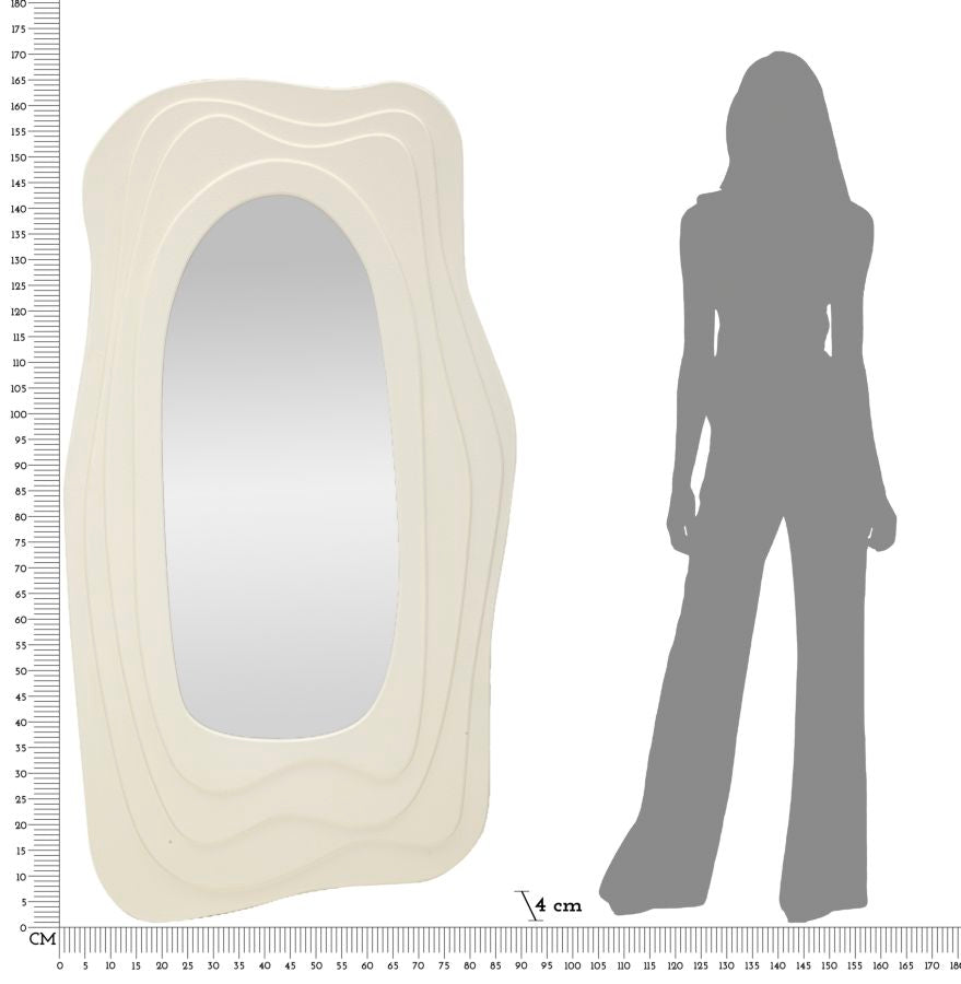 Espelho de Parede – Branco – MDF