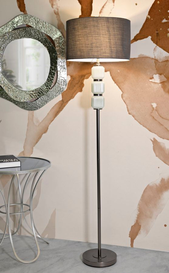 Candeeiro de Pé MODERN – Branco e Cinzento