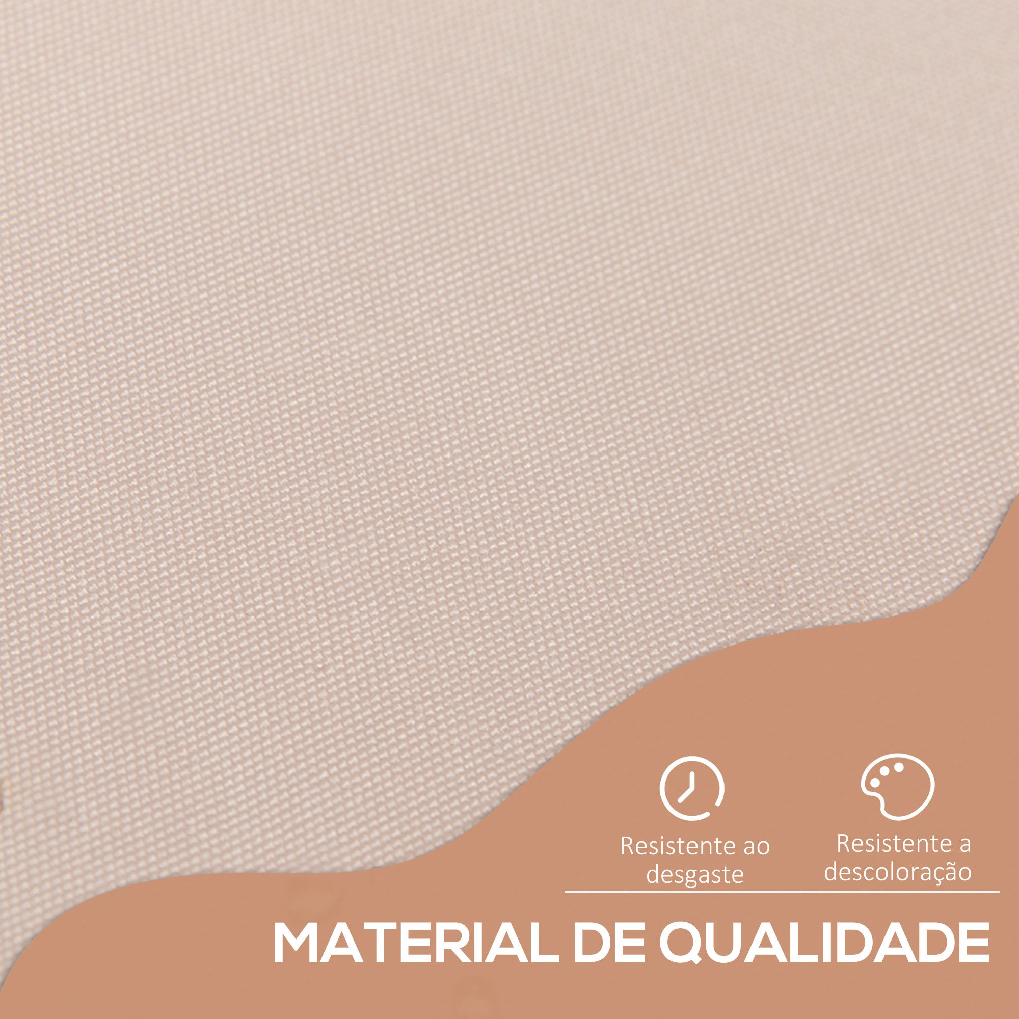 Toldo Manual Retrátil 200x150 cm Bege - Proteção Solar para Varanda