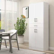 Armário de Cozinha – 70,8x34x180 cm – Branco – Melamina e MDF