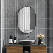 Espelho Ovalado Preto 60x90 cm - Decoração Elegante e Funcional
