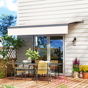 Toldo Retrátil Manual 295x200 cm - Cor Creme Branco
