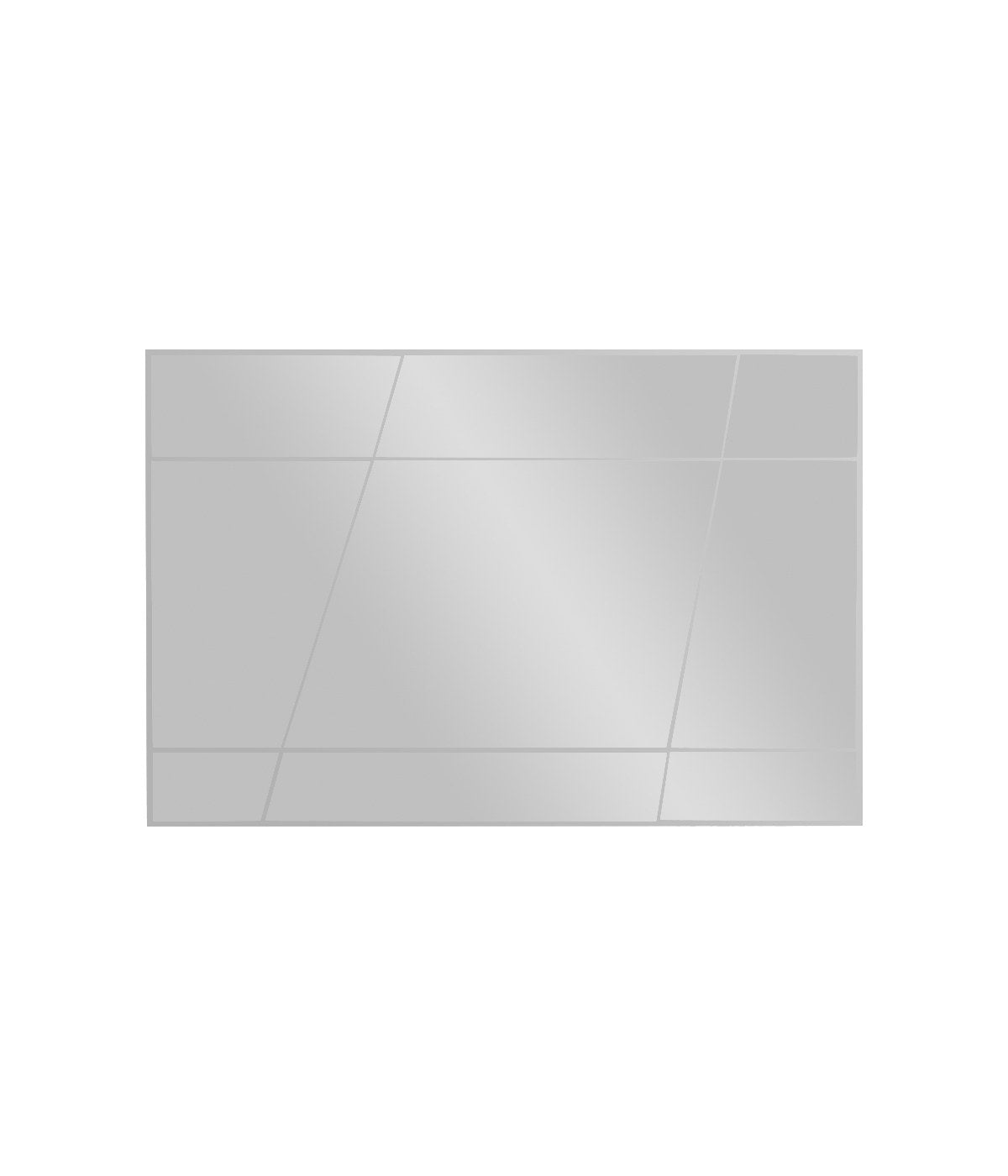 Espelho de cômoda elegante, 50 x 75 cm, branco | 100% MDF, Flotal-E ecológico | Design de parede, perfeito para quartos e closets modernos