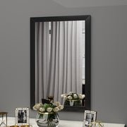 Espelho de cômoda elegante preto, 50 x 75 cm | 100% MDF, Flotal-E ecológico | Design de parede, perfeito para quartos e closets modernos