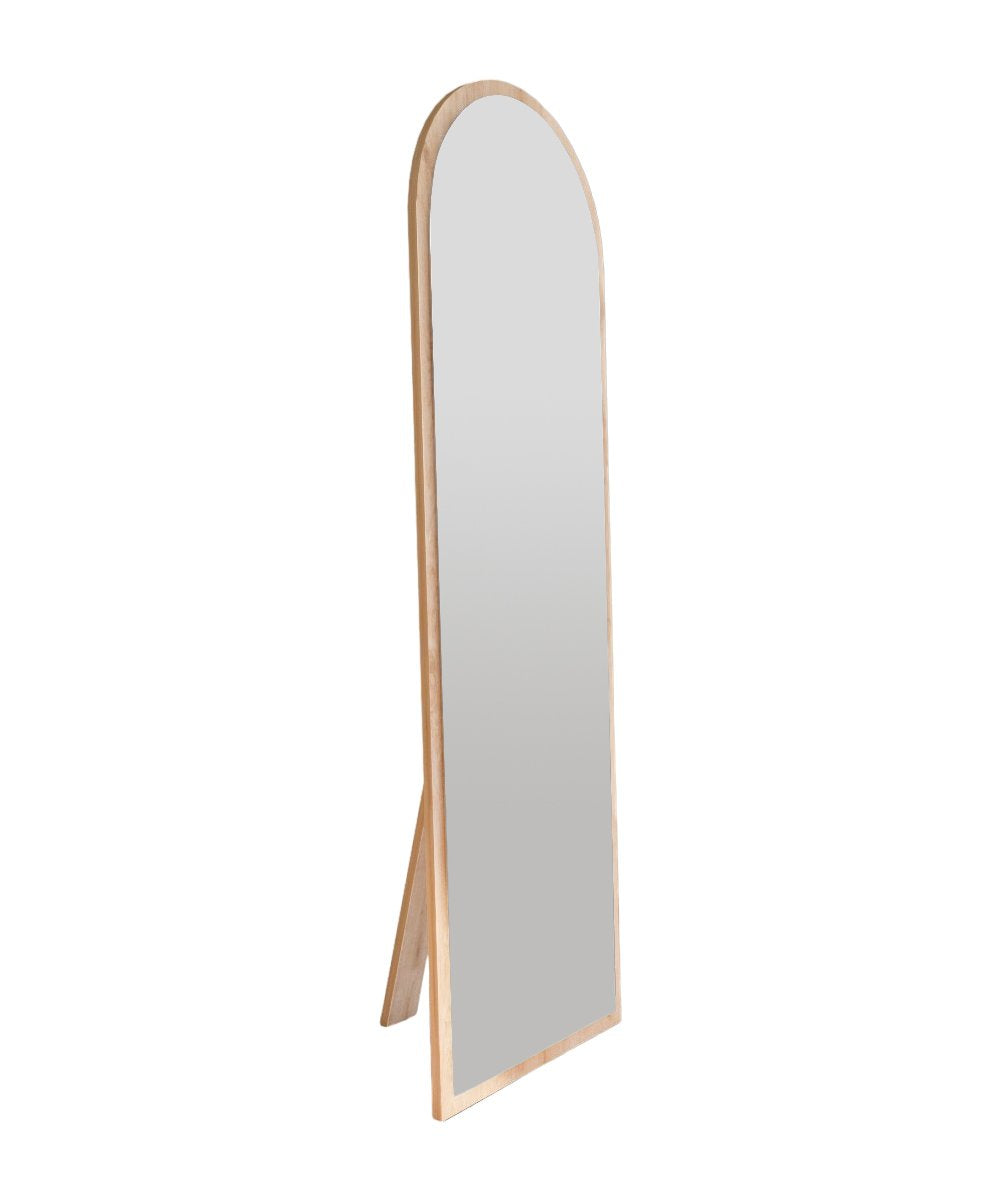 Espelho de parede elegante, 50 x 160 cm, 100% MDF, design ecológico Flotal-E, cor natural | Perfeito para decoração de casa e espaços modernos