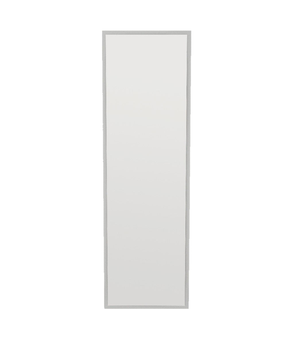 Espelho de chão elegante, 50 cm x 160 cm, 100% MDF, Flotal-E ecológico, montável na parede, design branco elegante para decoração moderna de casa
