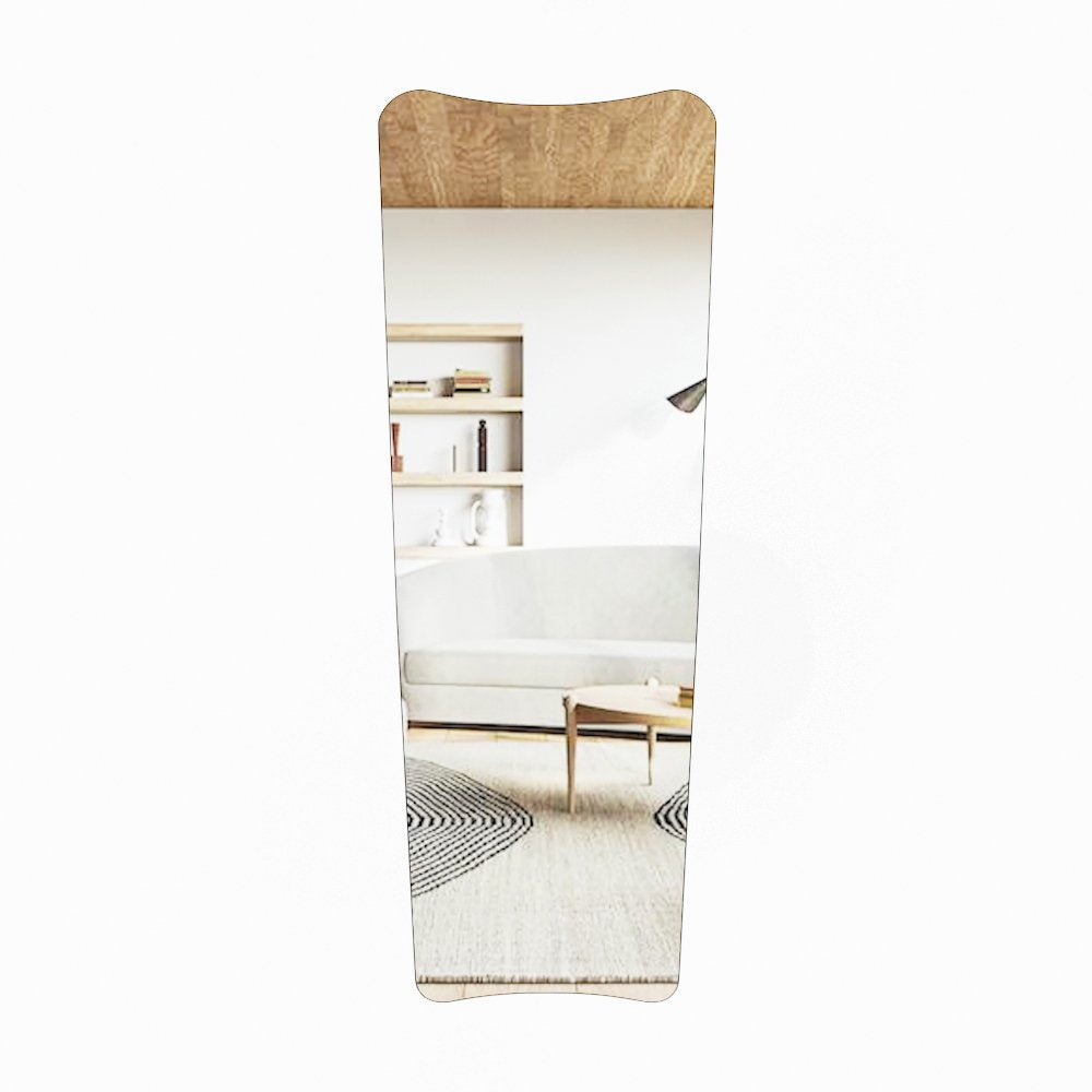 Espelho de parede elegante preto, 55 x 150 x 2,2 cm | 100% MDF, design ecológico Flotal-E | Perfeito para decoração e espaços modernos