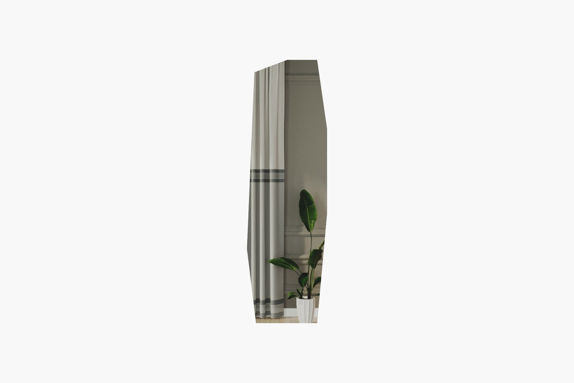 Espelho – 40 cm x 120 cm – Preto – MDF