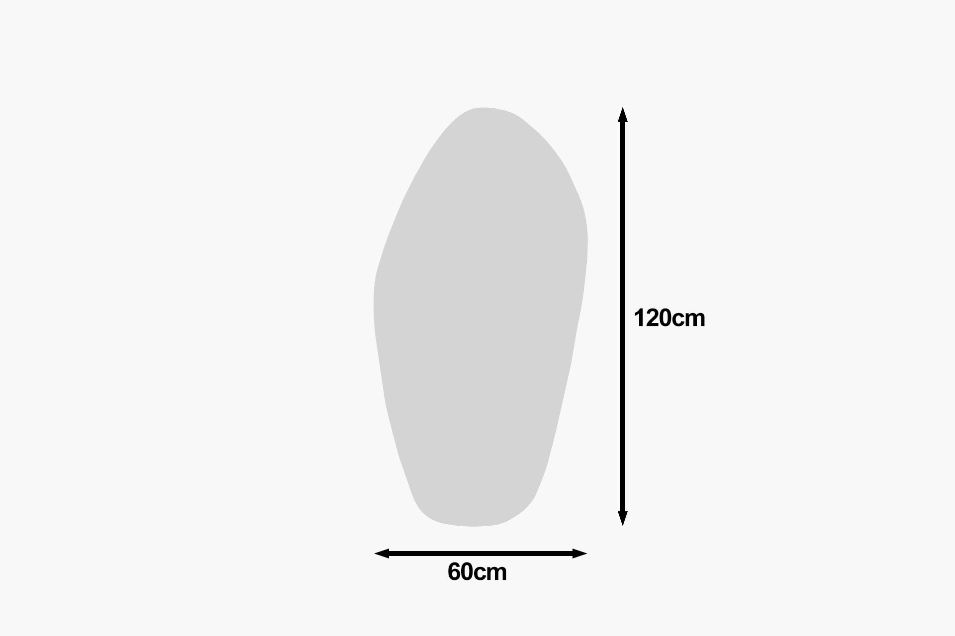 Espelho – 60 cm x 120 cm – Preto – MDF