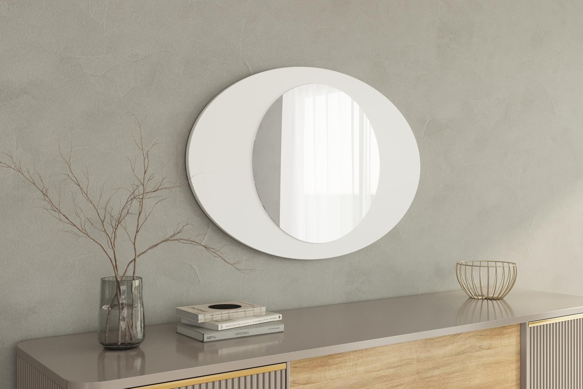 Espelho – 60 cm x 90 cm – Branco – MDF