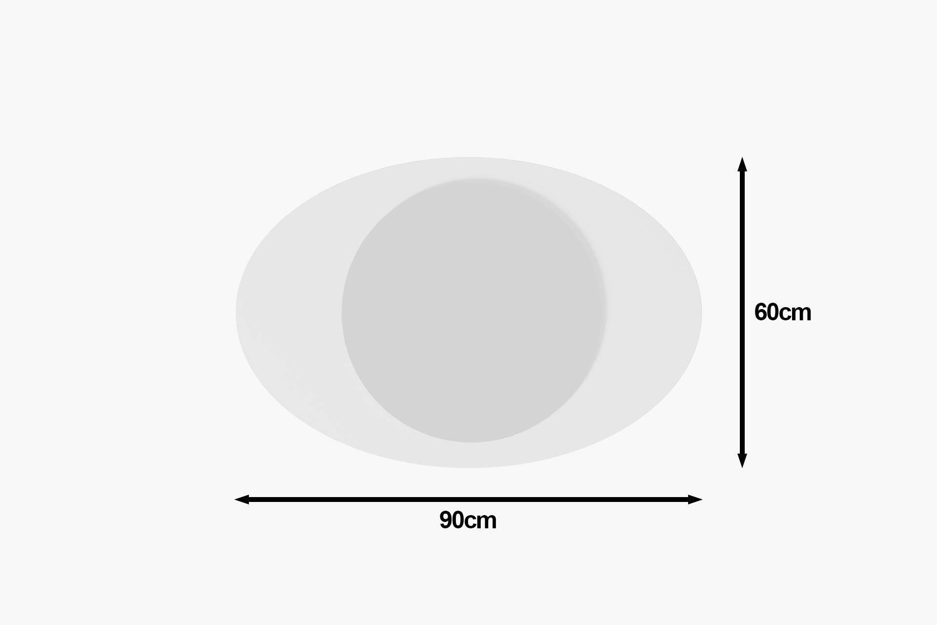 Espelho – 60 cm x 90 cm – Branco – MDF