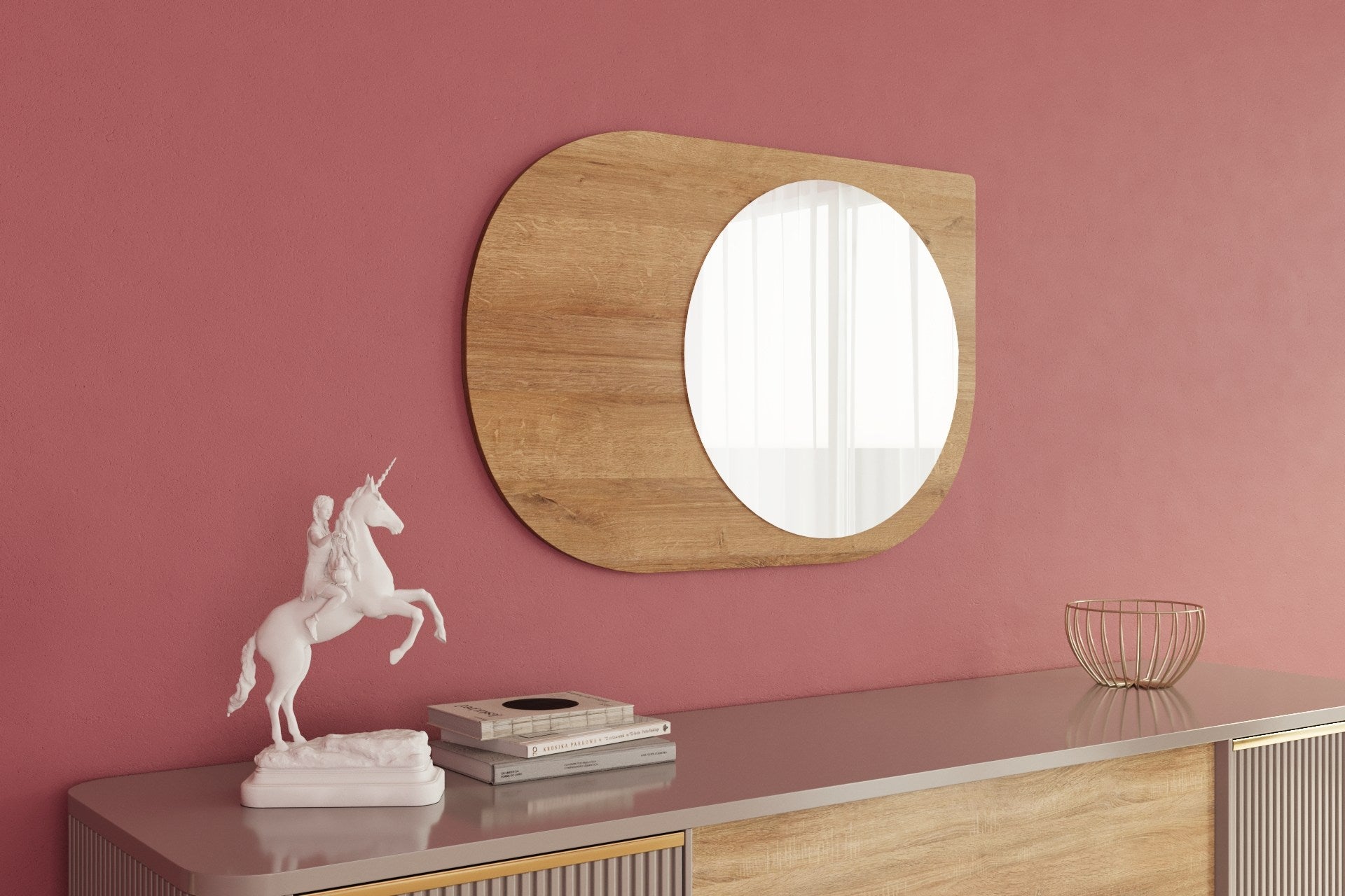 Espelho – 60 cm x 90 cm – Carvalho Safira – MDF