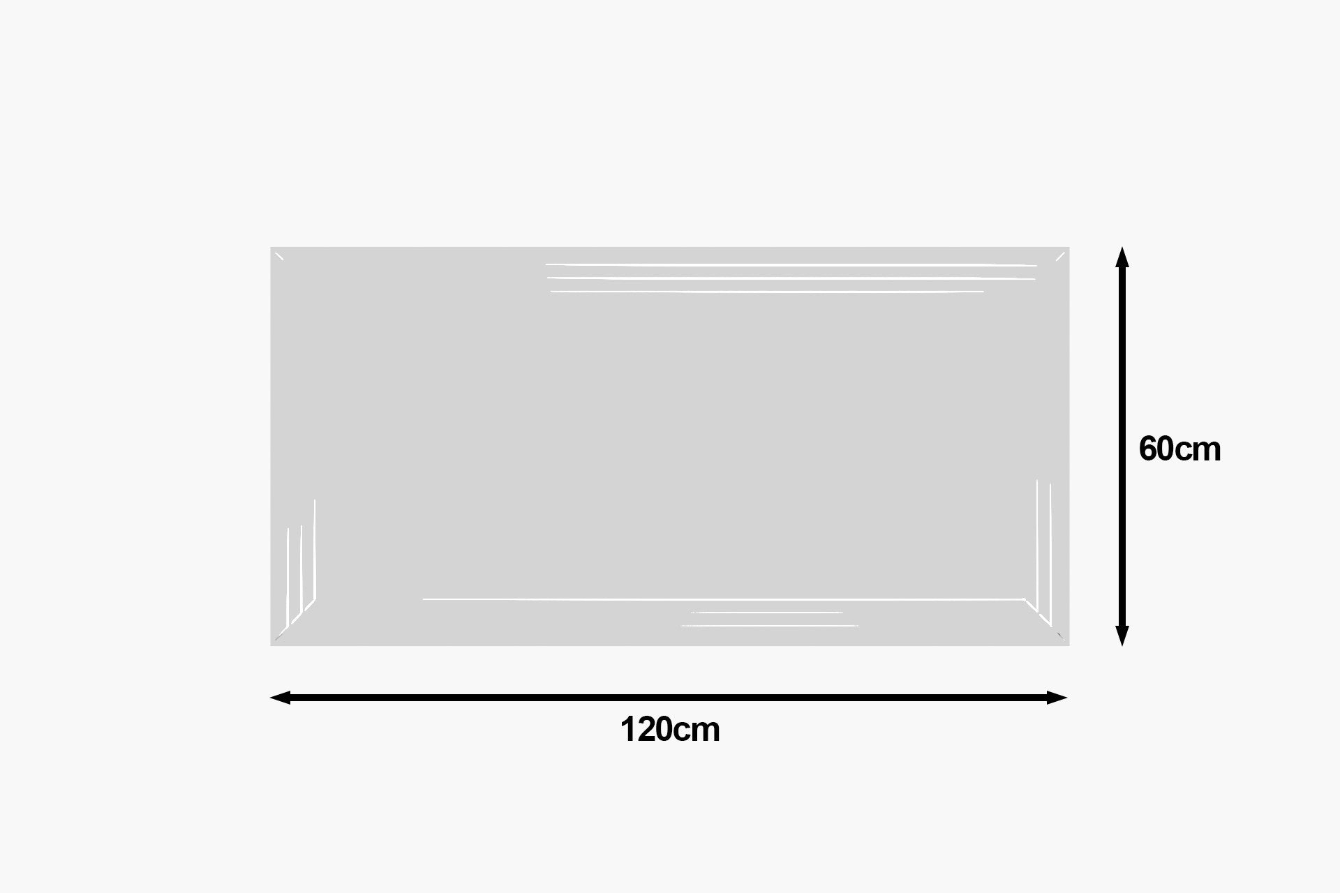Espelho – 60x120cm – Branco – MDF