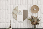 Espelho – 60 cm x 60 cm – Cor Mármore – MDF