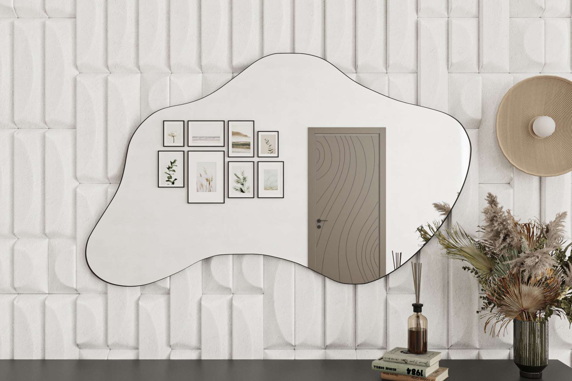 Espelho – 60cm x 120cm – Preto – MDF