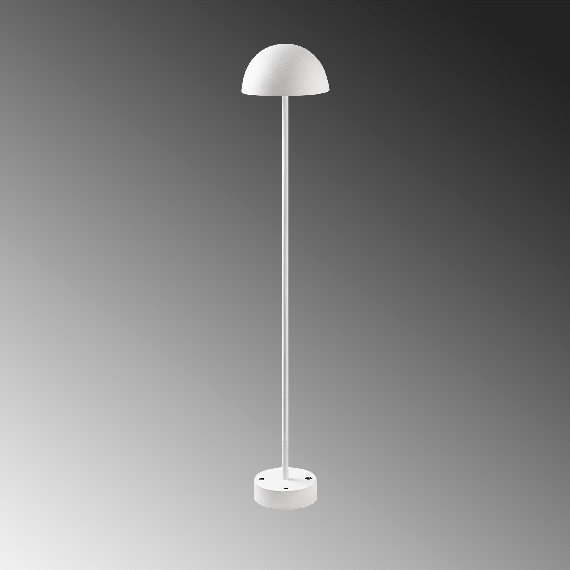 Candeeiro de Pé branca elegante, corpo de metal, 115 cm de altura, 20 cm de diâmetro, 80 CRI, LED de 5 W, bateria com duração de 8 horas, perfeita para decoração e iluminação de casa moderna