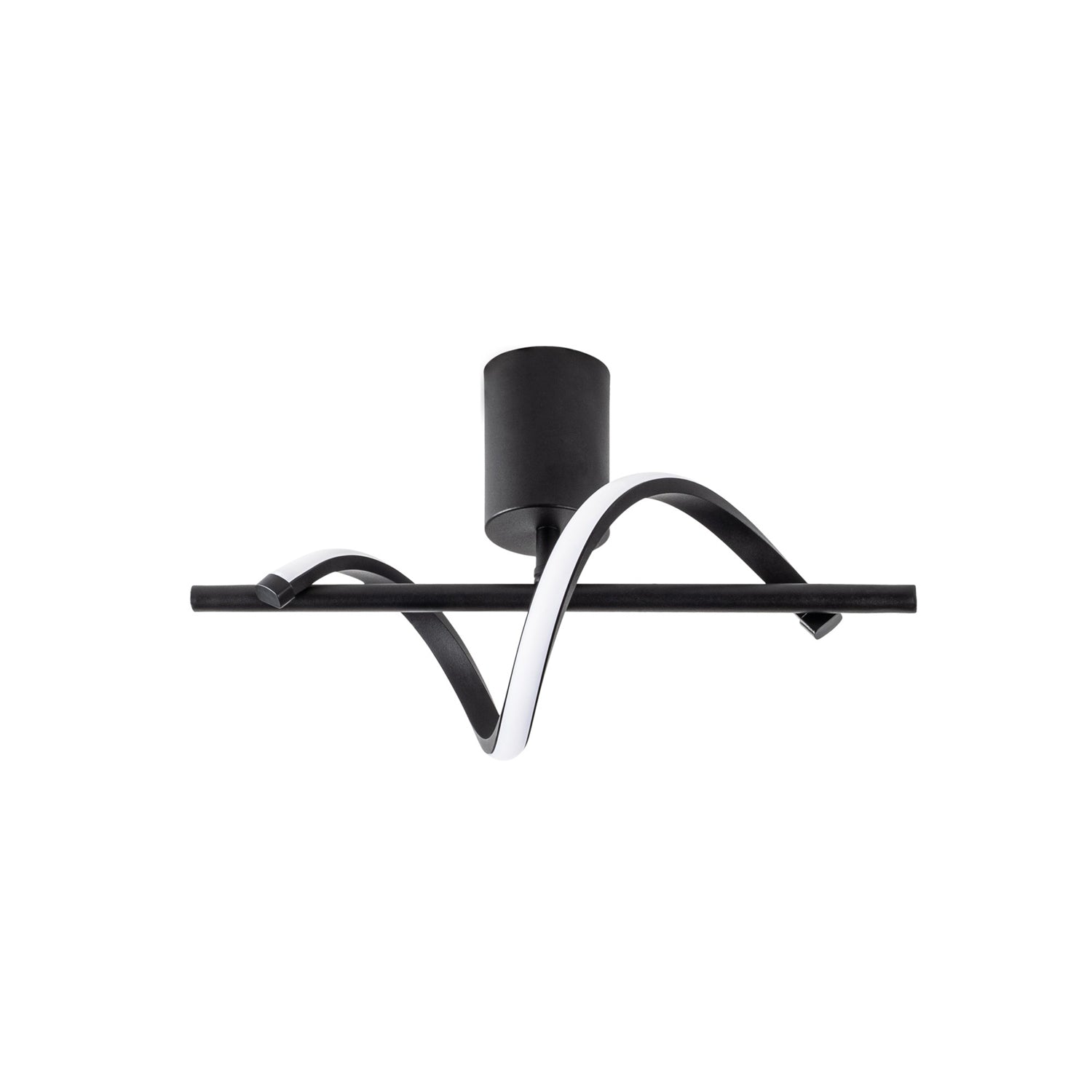 Candeeiro de Teto Preto Elegante, Corpo em Metal, 41 x 25 x 16 cm | LED SMD 11W 3000K | Iluminação Elegante para Decoração e Ambiente Modernos