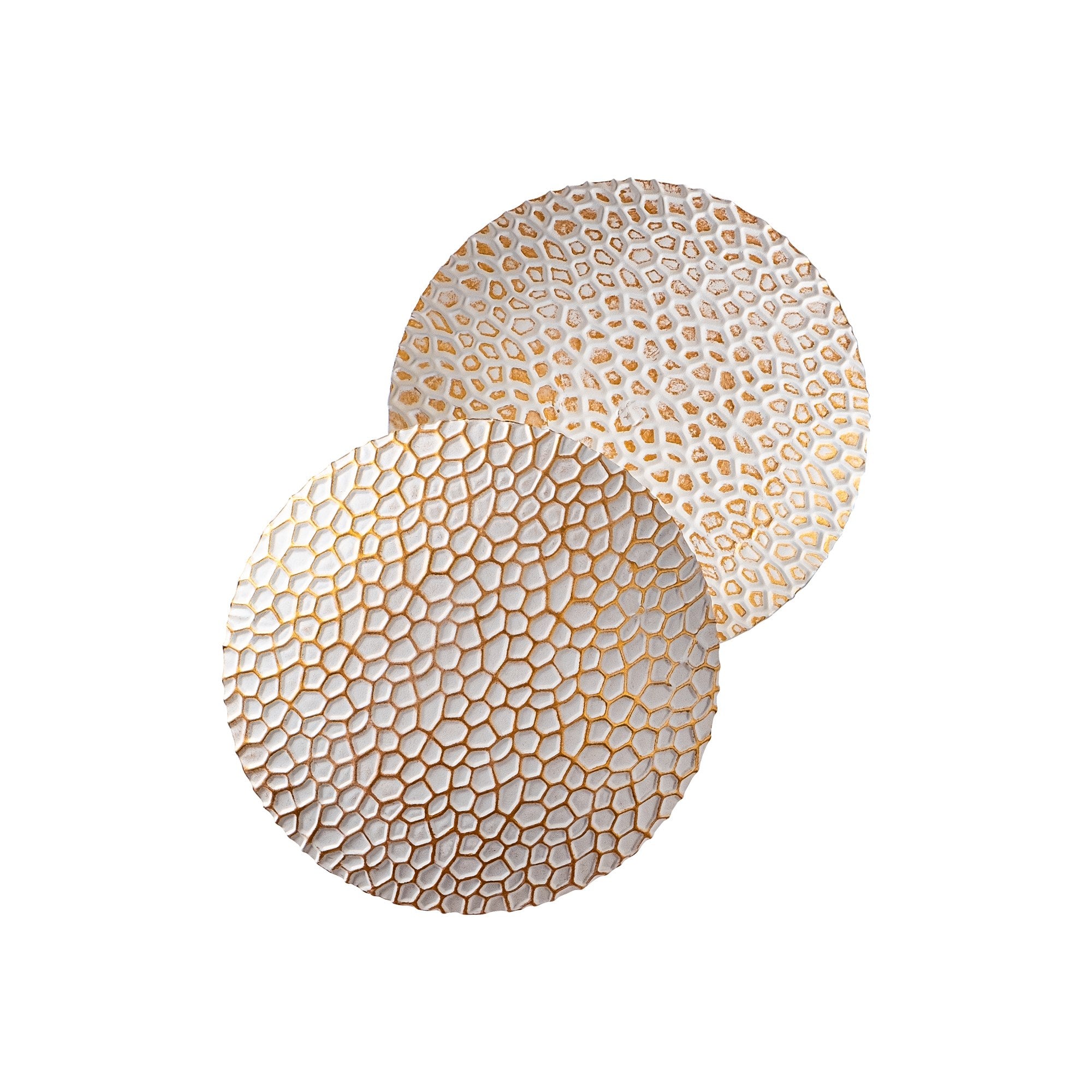 Candeeiro de Parede Elegante com Corpo em Metal, Acabamento Branco e Dourado, 21x21x15 cm | LED SMD 5W 3000K | Iluminação Elegante para Decoração e Ambiente Modernos