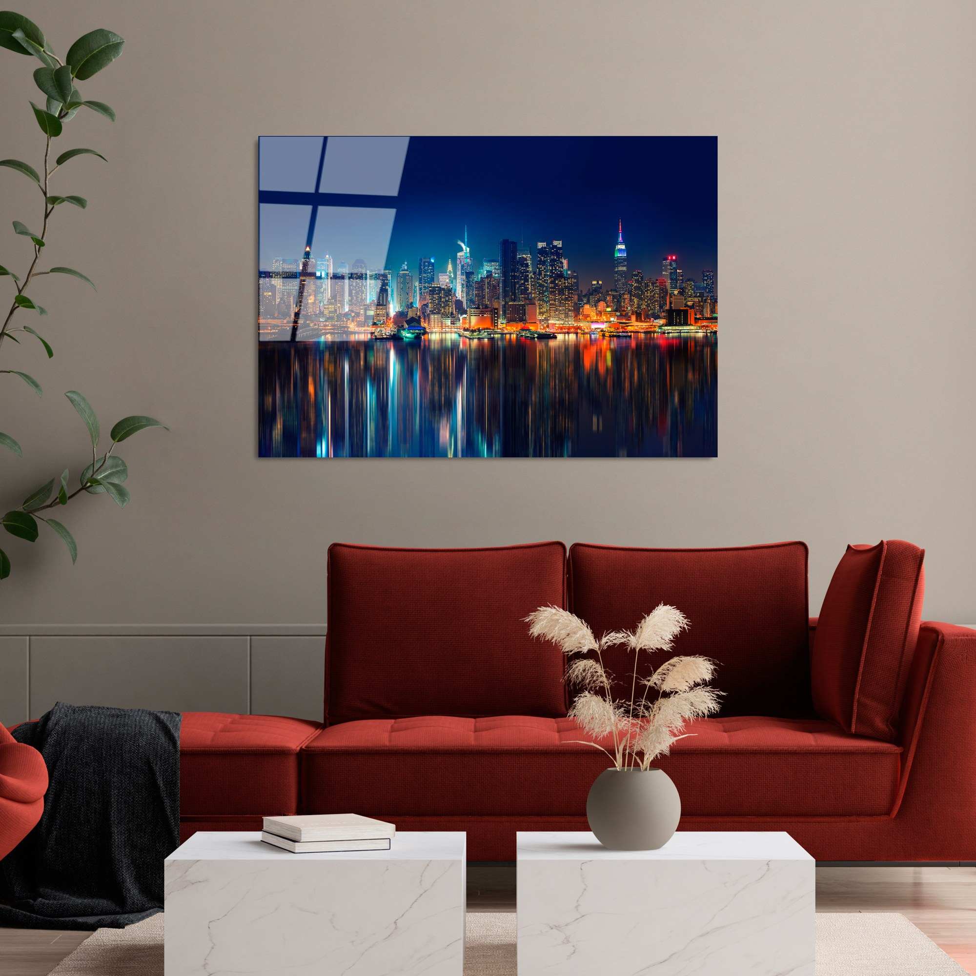 Quadro Decorativo em Vidro Temperado UV-039, 70 x 100 cm, Multicolor, 4 mm