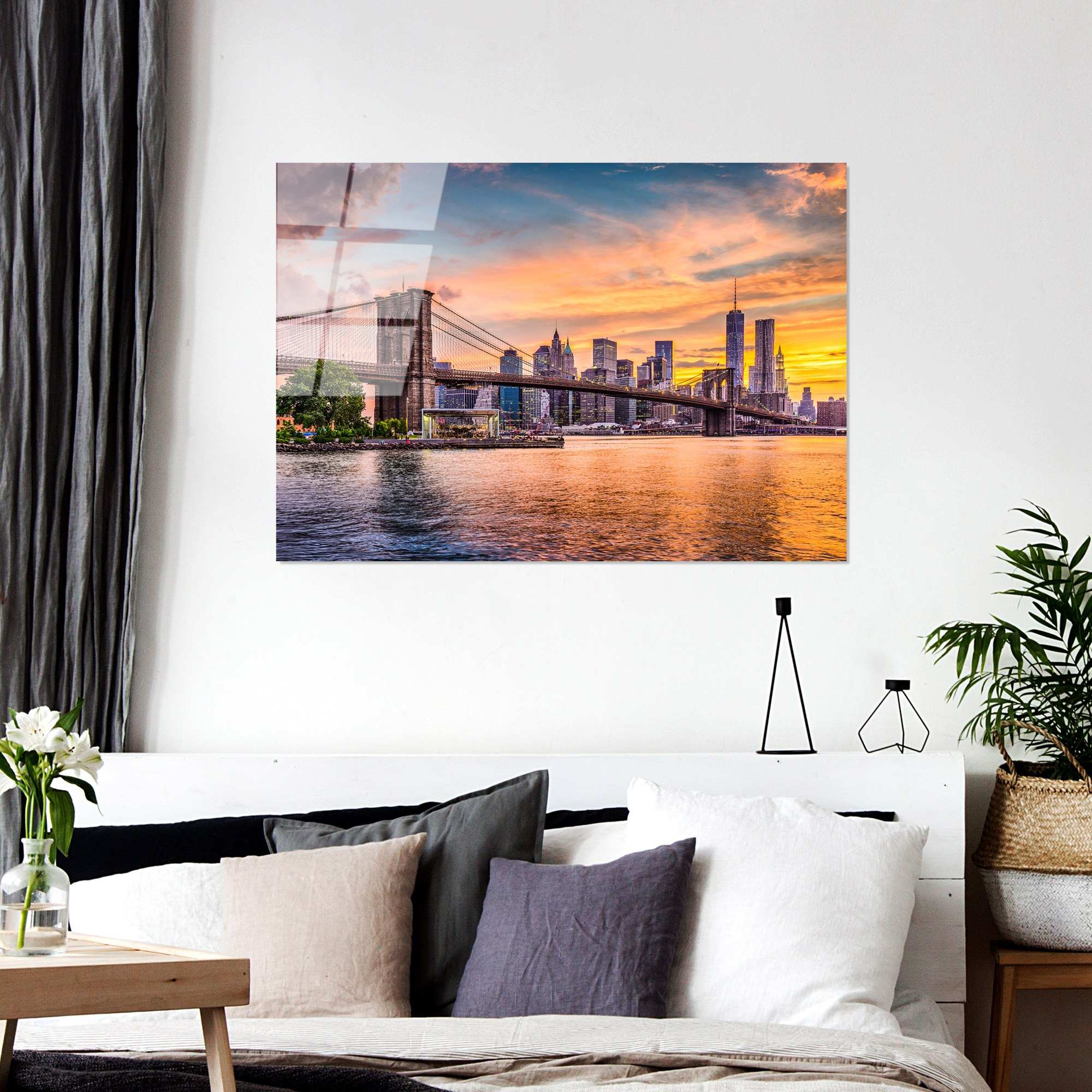 Quadro Decorativo em Vidro Temperado UV-044 70x100 cm – Multicolor – 4 mm