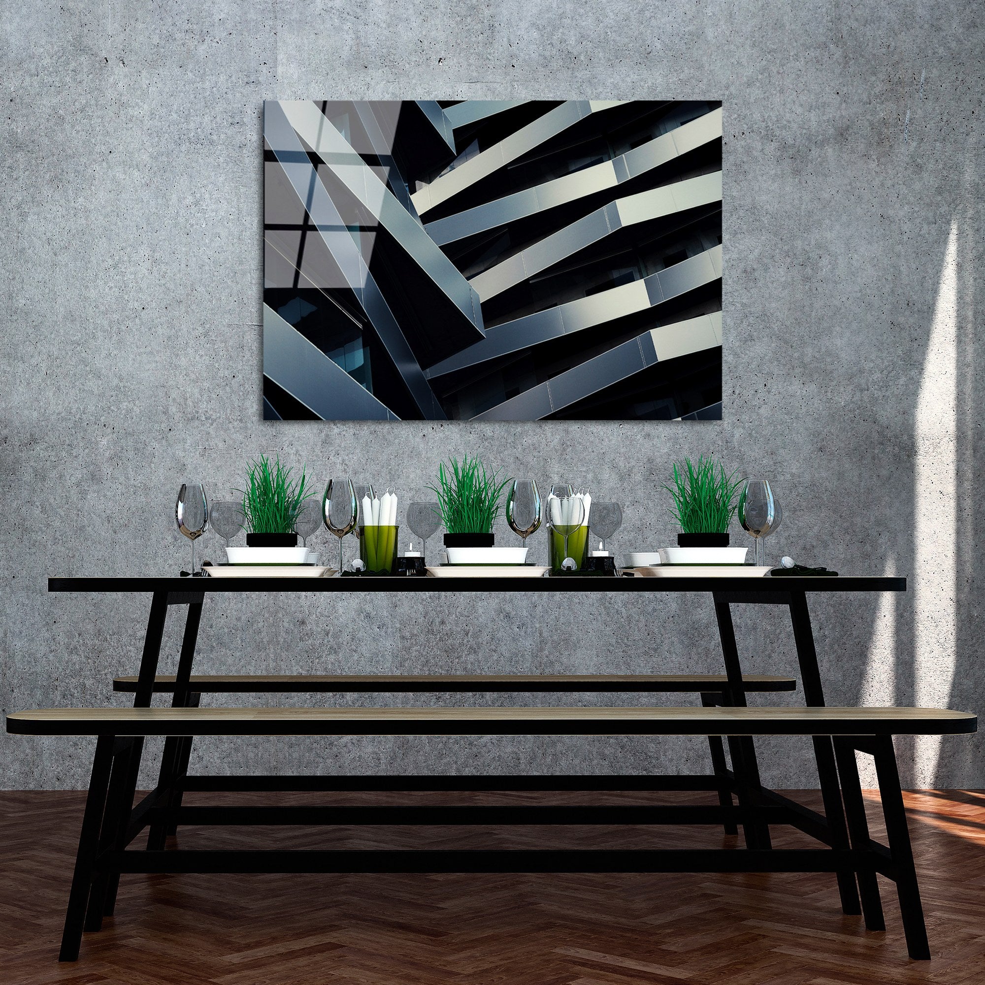 Quadro Decorativo em Vidro Temperado 4 mm, Multicolor, 70x100 cm – UV-048