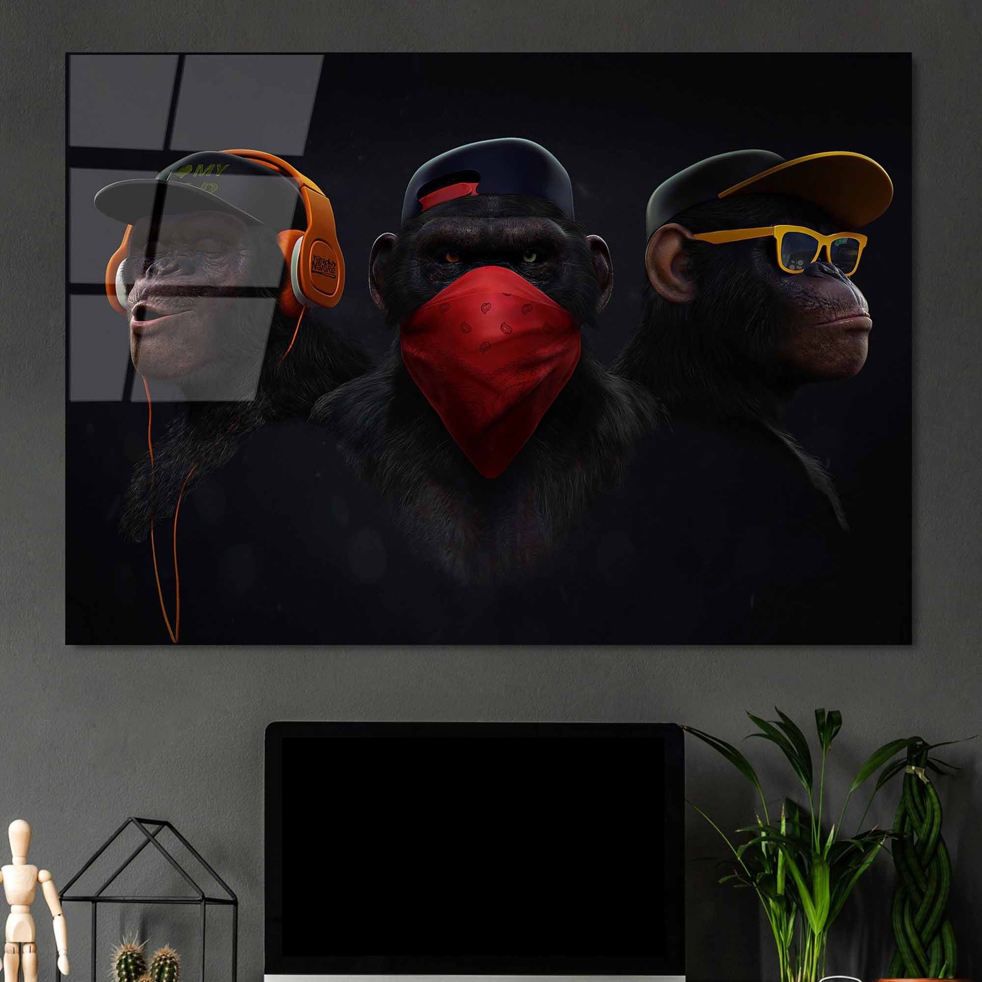 Quadro Decorativo em Vidro Temperado UV-049, 70 x 100 cm, Multicolor, 4 mm