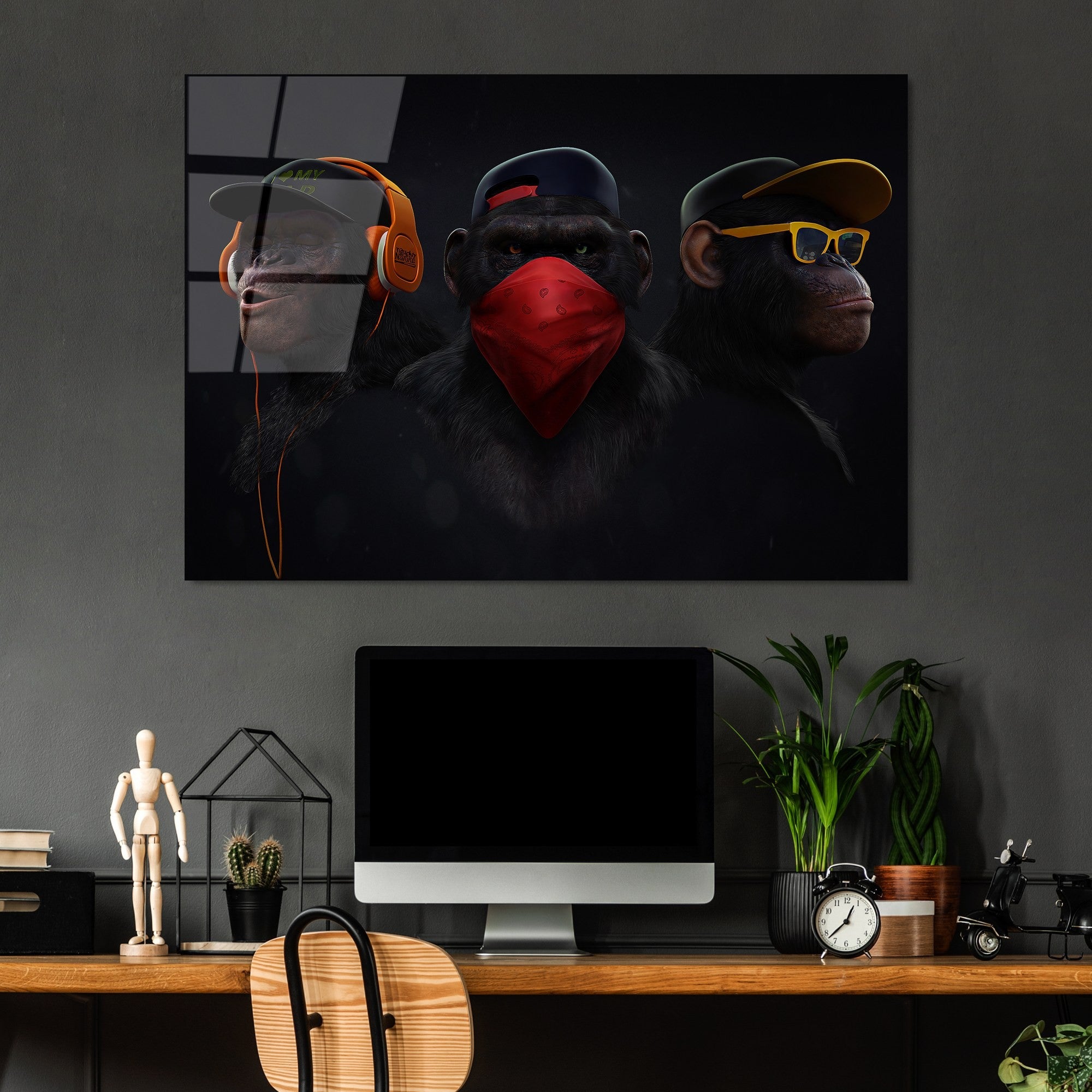 Quadro Decorativo em Vidro Temperado UV-049, 70 x 100 cm, Multicolor, 4 mm