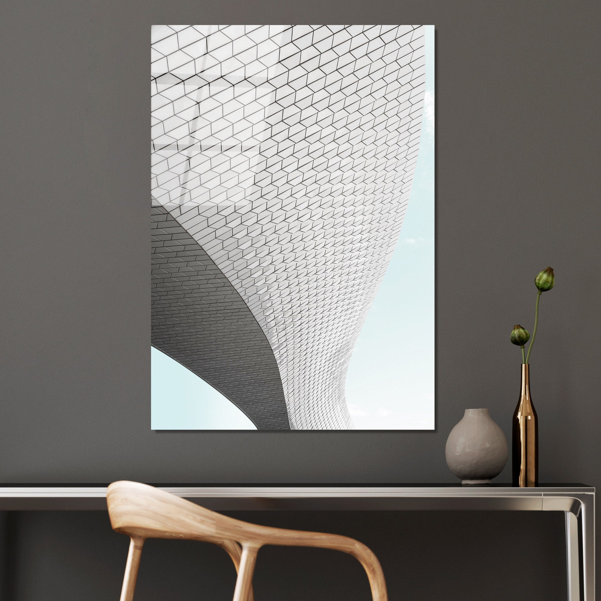 Quadro Decorativo em Vidro Temperado 100% UV-073, Multicolor, 70 x 100 cm (4 mm)