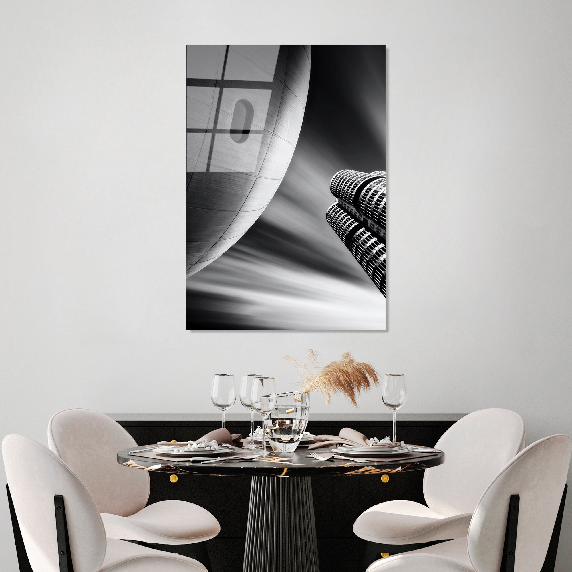 Quadro Decorativo em Vidro Temperado 4 mm Multicolor 70 x 100 cm – UV-083