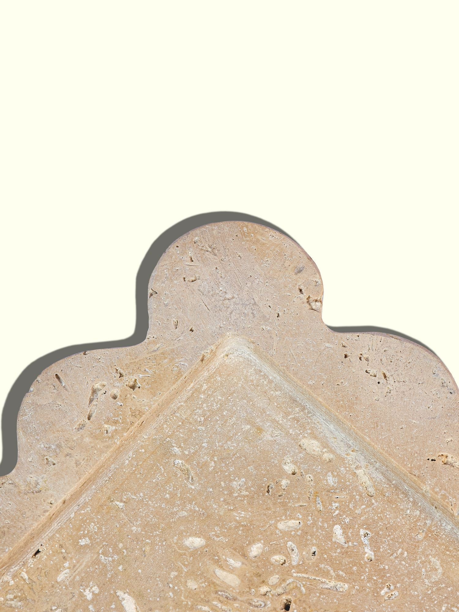 Organizador de Cozinha – 30 x 30 x 2 cm – Bege – Mármore Travertino